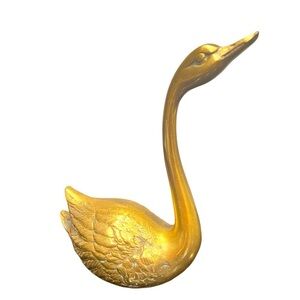 Large Brass Swan approx 8inches